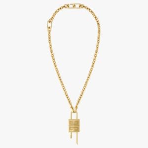 Givenchy - Lock necklace with 4G padlock - golden yellow